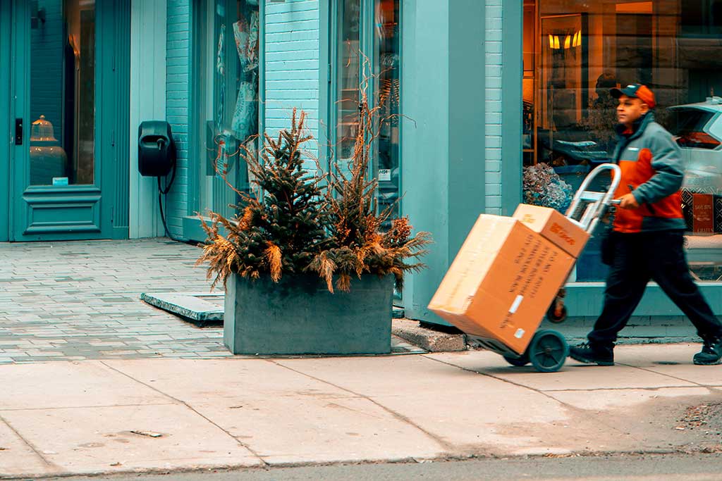 Man making a delivery